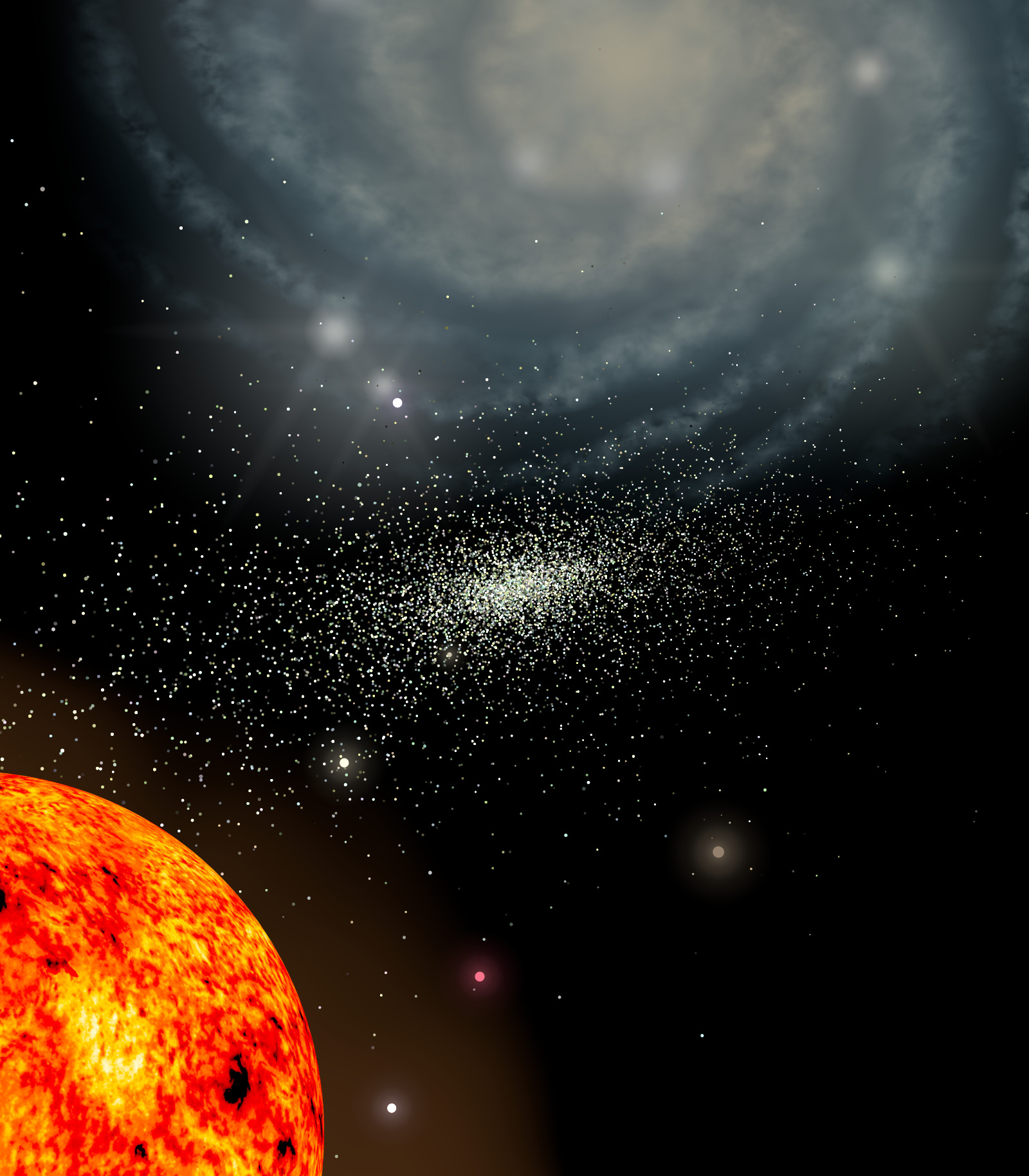 Phoenix Stellar Stream illustration courtesy of Geraint F. Lewis. 