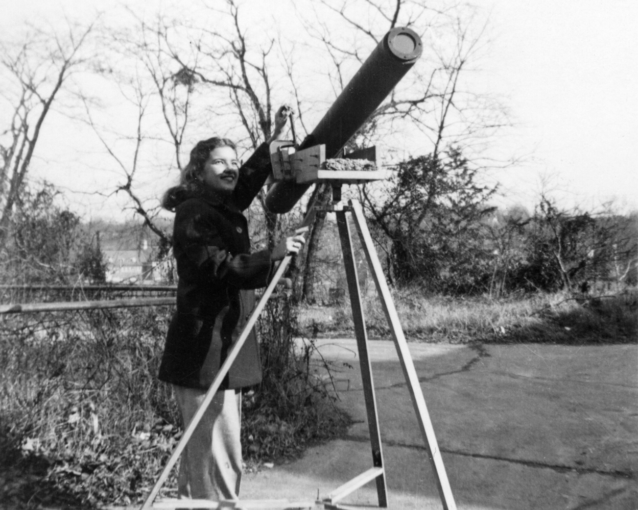 Vera Rubin home-made telescope