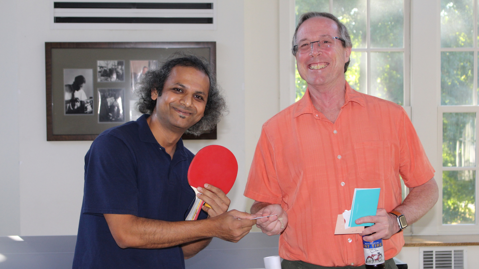 Amol Wins 2018 Ping Pong Tournament, Shakes Ricks hand
