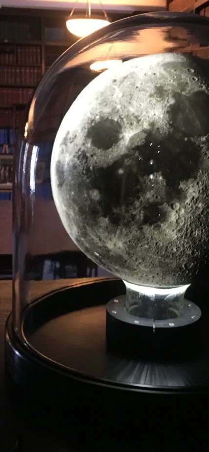 Moon Globe in Hale Library