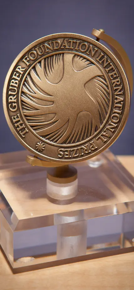 Gruber Prize statue courtesy of the Gruber Foundation