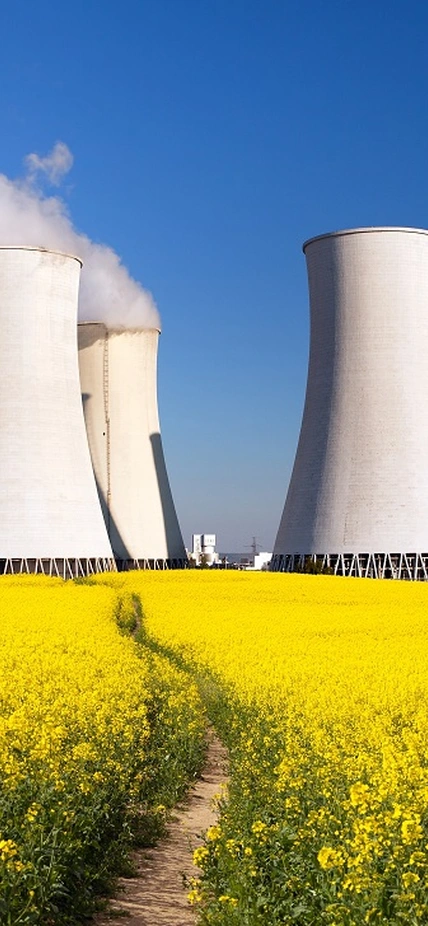 Nuclear towers photograph purchased from Shutterstock