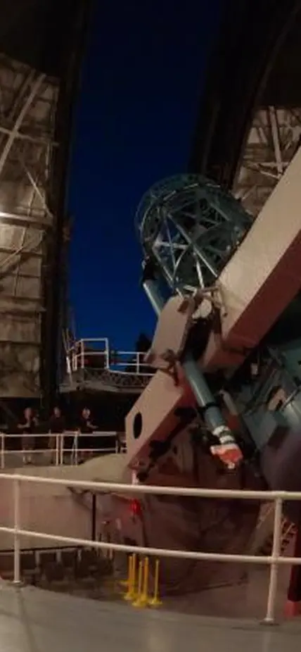 The 100-inch Hooker telescope at Mount Wilson Observatory, California. Photo by Cynthia Hunt. 