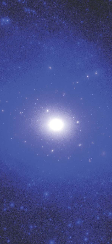 Dark matter in a simulated Milky Way-like galaxy courtesy of Andrew Wetzel. 