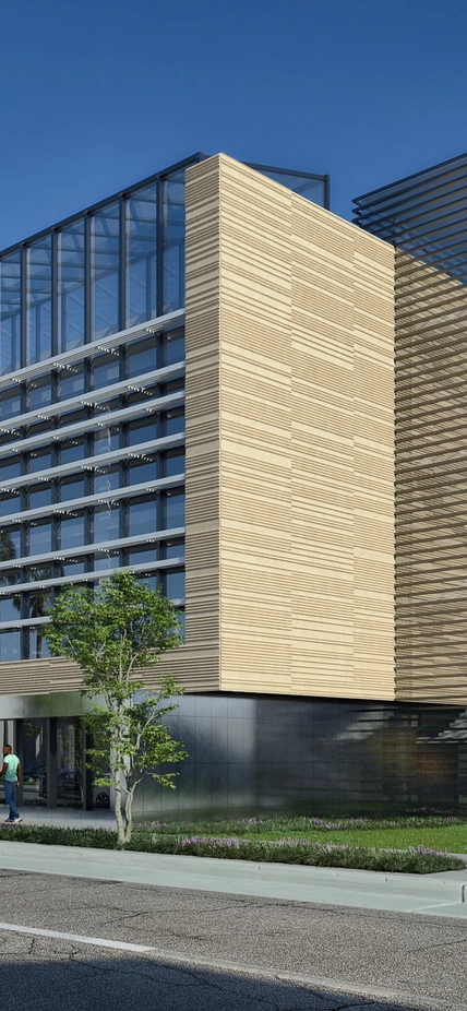 An artist's conception of the new Carnegie facility in Pasadena, California courtesy of HOK.