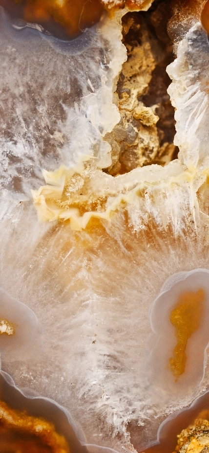 Agate interior. 