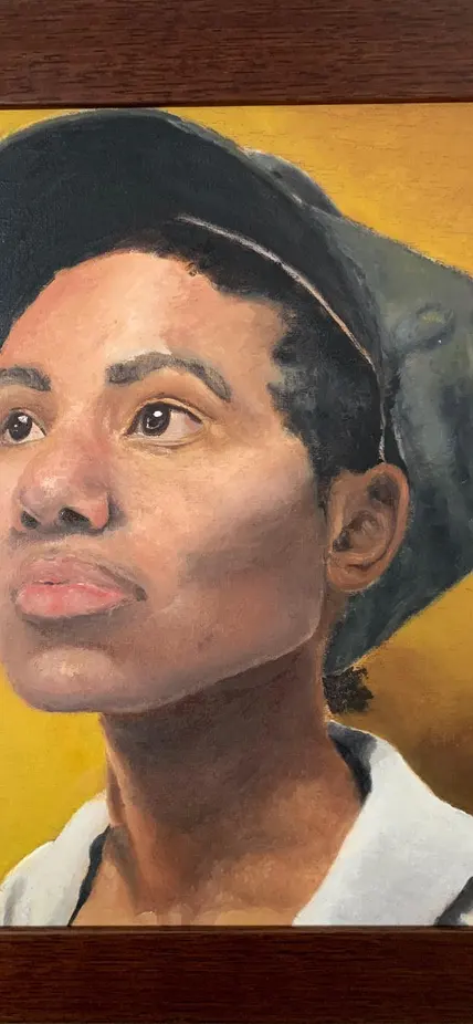 Pastel Self Portrait of Bryne Hadnott