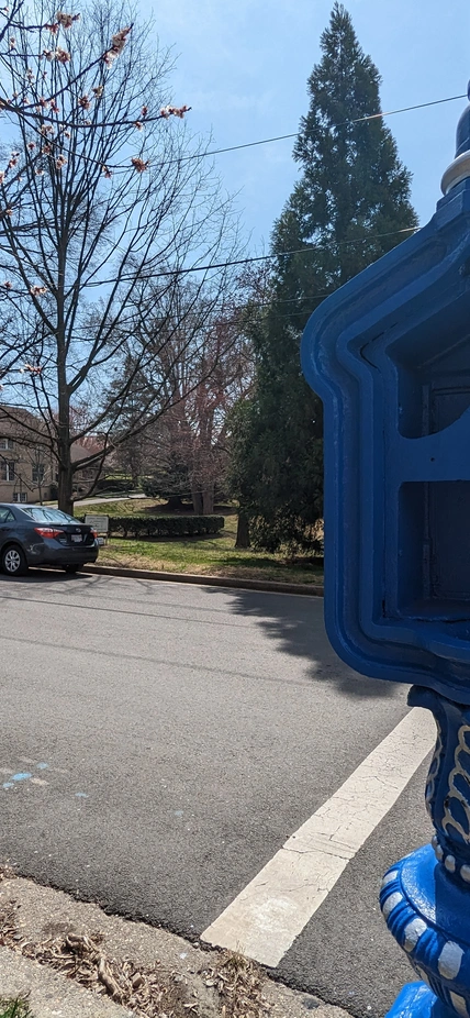 And empty call box on the street near EPL