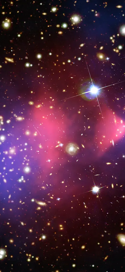 Image of the Bullet Cluster courtesy of ESA