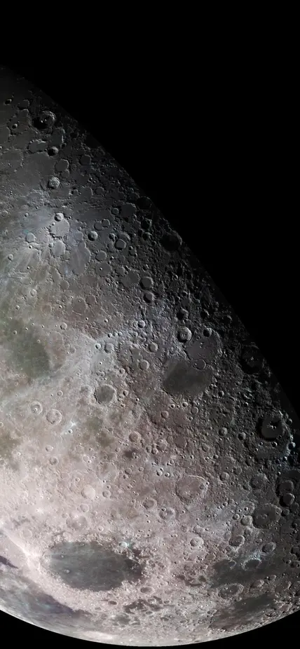 Moon - North Polar Mosaic, Color - NASA