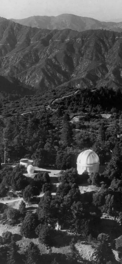 Aerial view of Carnegie Science’s Mount Wilson Observatory, 1932. Credit: Carnegie Science/Huntington Library