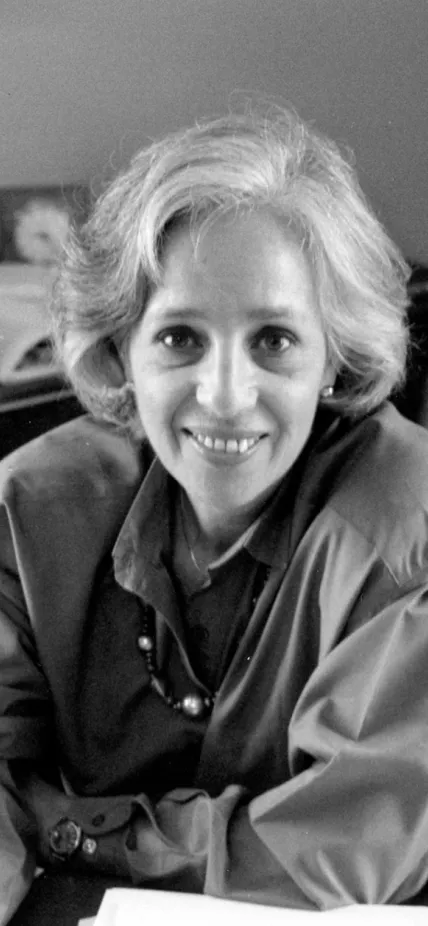 Maxine Singer in her office at Carnegie Institution