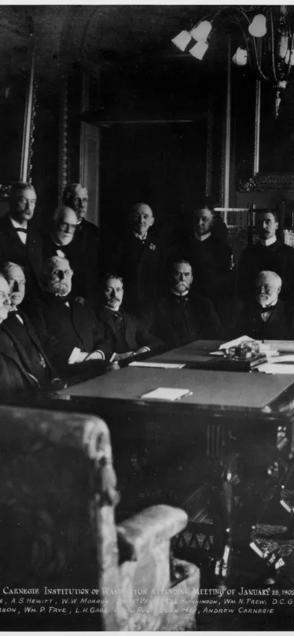 The first meeting of the board of trustees, January 29, 1902
