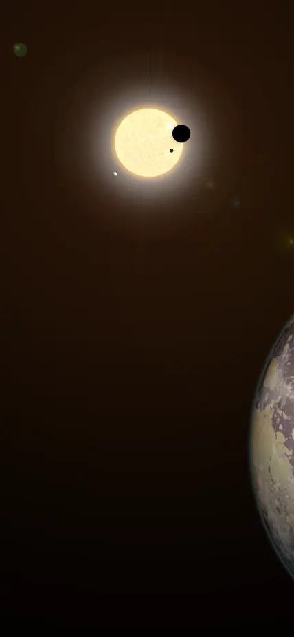 Artist's concept of an exoplanetary system courtesy Roberto Molar Candanosa/Carnegie Science