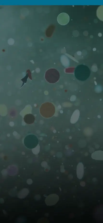 Teal background w/ confetti