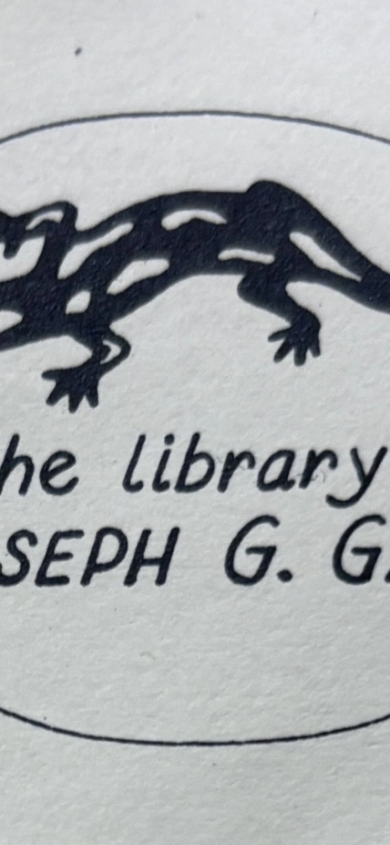 A bookplate from the library of Carnegie Science biologist Joseph Gall