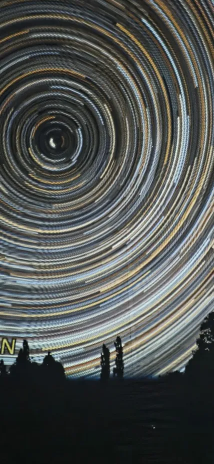 The interior of the Observatories' inflatable planetarium