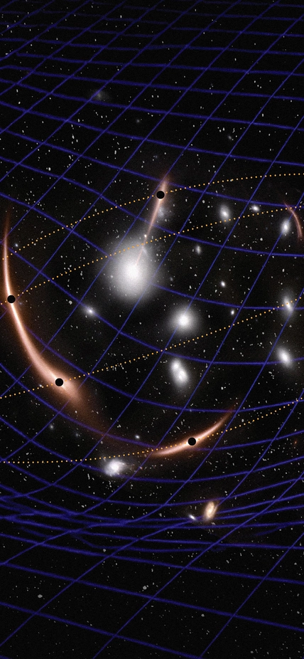 JWST and gravitational lensing enabled an international team of astronomers led by Carnegie Science's Andrew Newman to measure the mass of a dormant black hole from the early universe for the first time. Credit: Navid Marvi/Carnegie Science