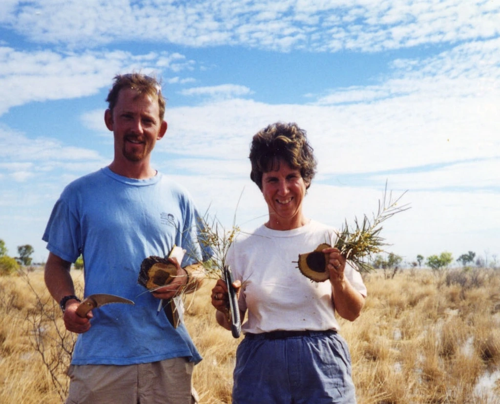 Matthew Wooller and Marilyn Fogel in the Australian Outback