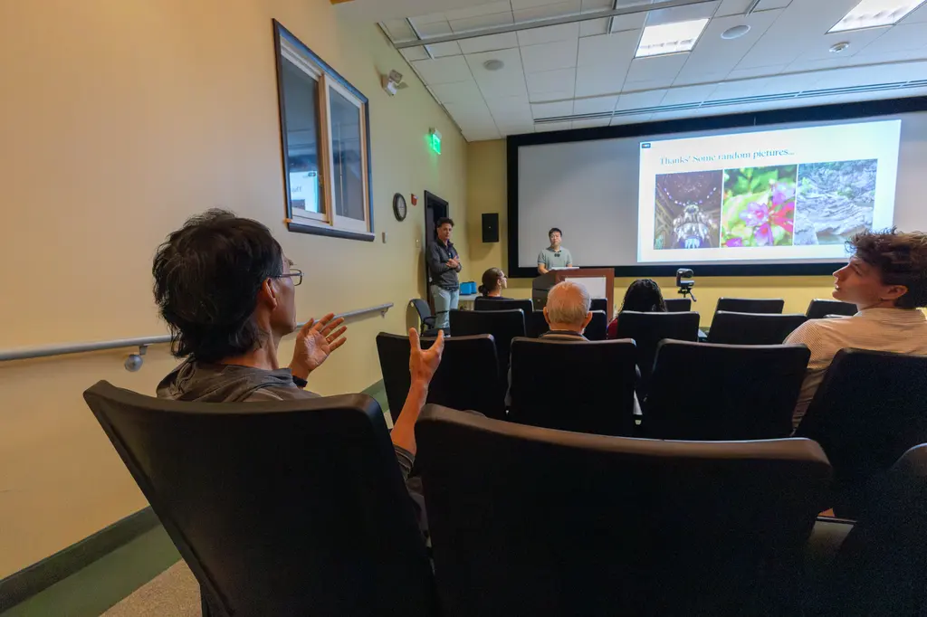 Inters field questions from the audience. 