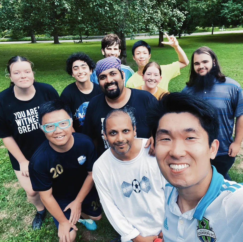 Group photo with 2024 summer interns, staff members, and postdocs