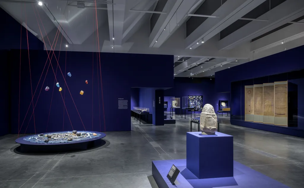 Installation photograph, Mapping the Infinite: Cosmologies Across Cultures, Los Angeles County Museum of Art, Oct 20, 2024–Mar 2, 2025, 2025, photo © Museum Associates/LACMA