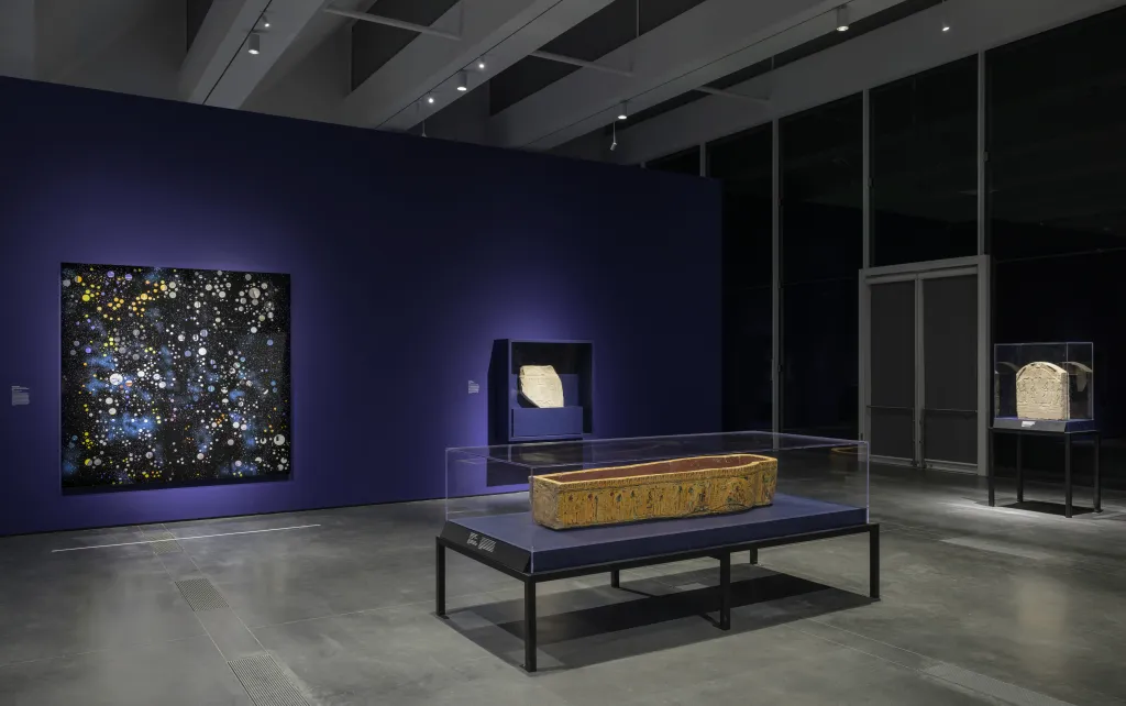 Installation photograph, Mapping the Infinite: Cosmologies Across Cultures, Los Angeles County Museum of Art, Oct 20, 2024–Mar 2, 2025, 2025, photo © Museum Associates/LACMA