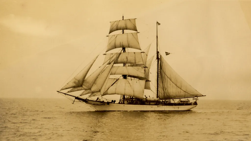 Carnegie Ship Under Sail