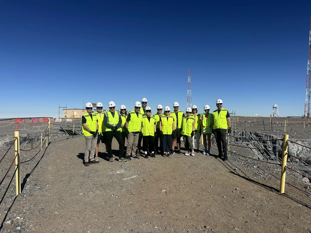 A delegation from Carnegie Science and the Perot Museum visit the site of the future Giant Magellan Telescope