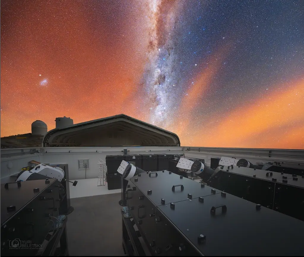 The Local Volume Mapper (LVM) at Las Campanas Observatory. Installed in 2023, it is the newest facility on the mountain. Credit: Yuri Beletsky/Sloan Digital Sky Survey 