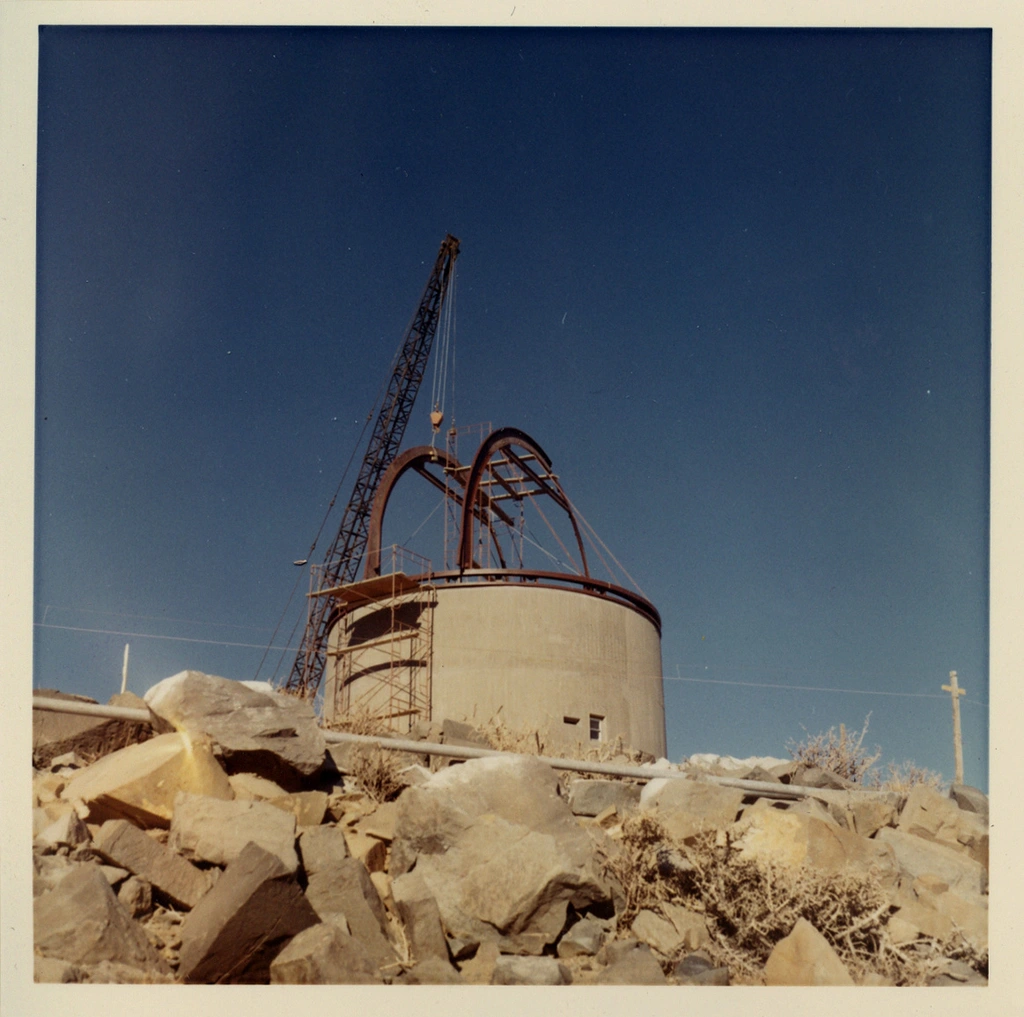 Swope Telescope Under Construction