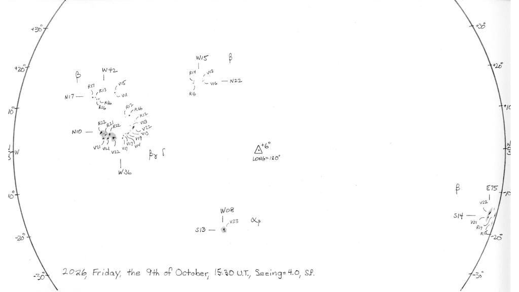 Padilla Sunspot Drawing