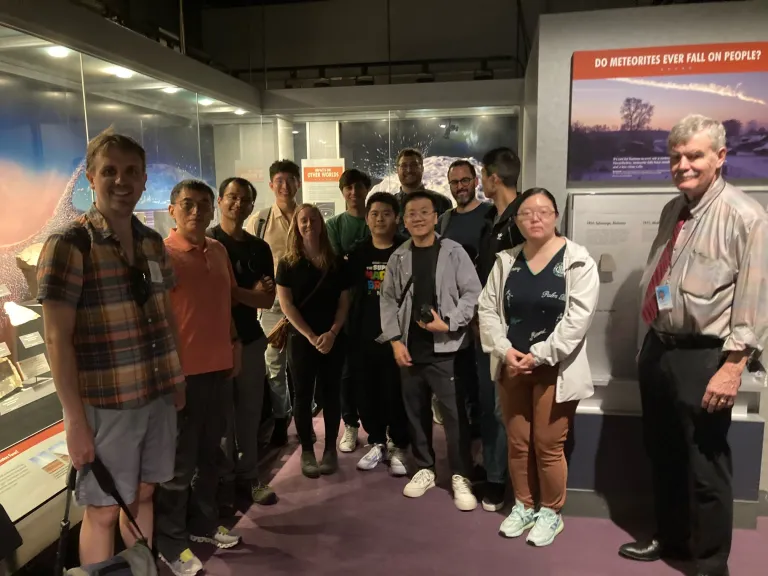 EPL Postdocs pose for a photo at the Smithsonian Natural History Museum