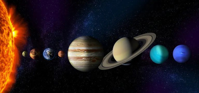 Our Solar System's eight planets