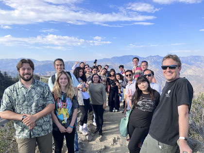 2022 CASSI students at Mount Wilson Observatory on a clear day. 