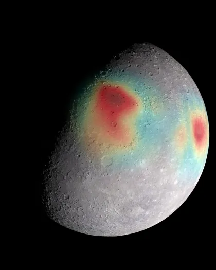 MESSENGER mission map of Mercury's surface