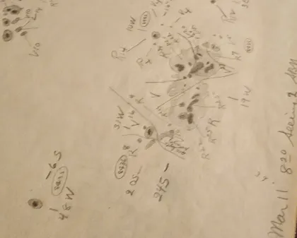 Sunspot drawings in the Carnegie Science Observatories plate vault. 