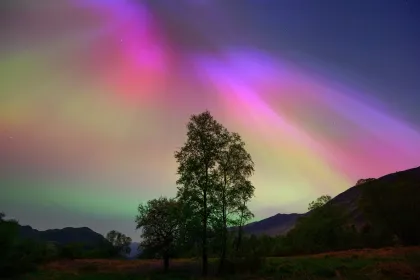 Aurora borealis in the UK