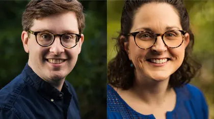 Drew Newman and Gwen Rudie