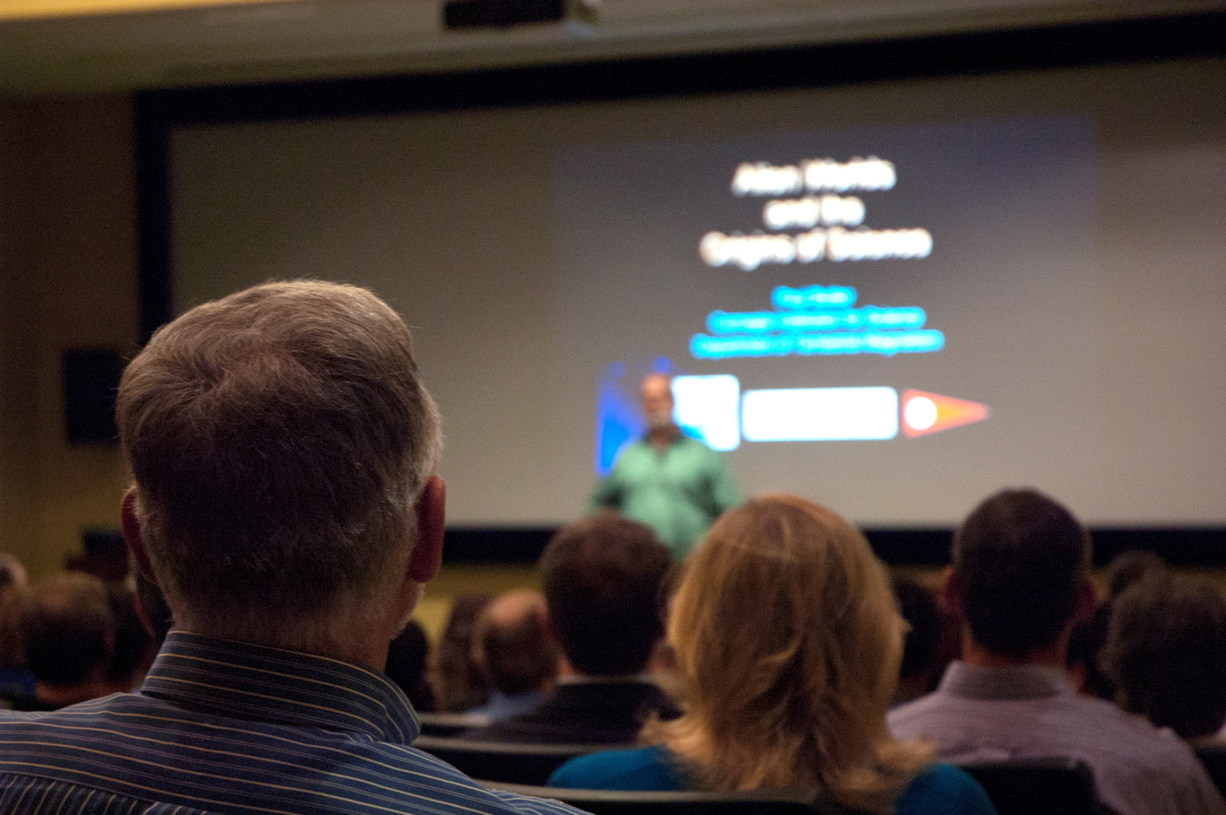 Guests watching Neighborhood Lecture