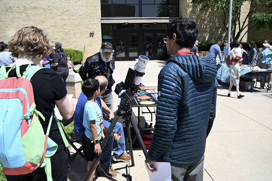 Kids talk to a NASA scientist at Rockville Science Day