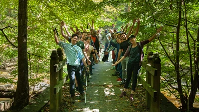 Postdoc Appreciation 2021  Field Trip Rapids Bridge
