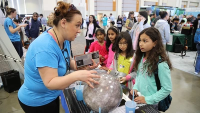 Learning about the Carnegie-led MESSENGER Mission to Mercury at the USA Science & Engineering Festival