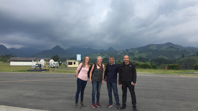 Lara Wagner, Christy Till, Gaspar Monsalve, and Agustin Cardona travel in February 2020 to Colombia to prepare for the MUSICA project.