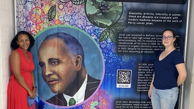 A banner from an exhibit celebrating the contributions of Black plant scientists throughout history
