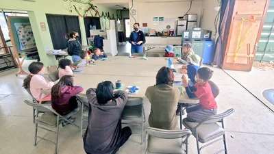 San Francisco campers learn about tardigrades in an outreach program run by Carnegie plant biologists