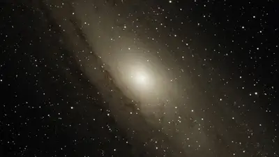 The Andromeda Galaxy, also known as M-31. Credit: NASA/MSFC/Meteoroid Environment Office/Bill Cook
