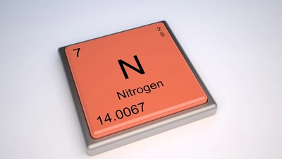 Nitrogen period table illustration purchased from Shutterstock