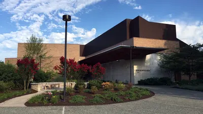 Entrance of the Singer Building in Baltimore. 