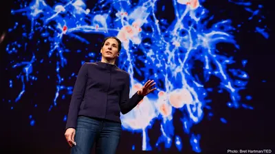  Juna Kollmeier speaks at TED2019: Bigger Than Us. April 15 - 19, 2019, Vancouver, BC, Canada. Photo: Bret Hartman/TED.